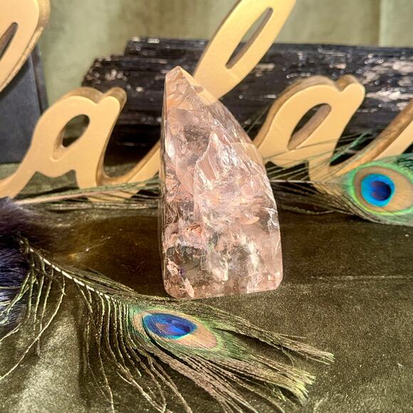 Premier Brazilian Rutilated Smokey Quartz Showpiece – 664 g, 4″ × 4″ - Picture 9 of 10